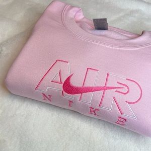 AIR NIKE Custom Embroidered Crewneck Sweater